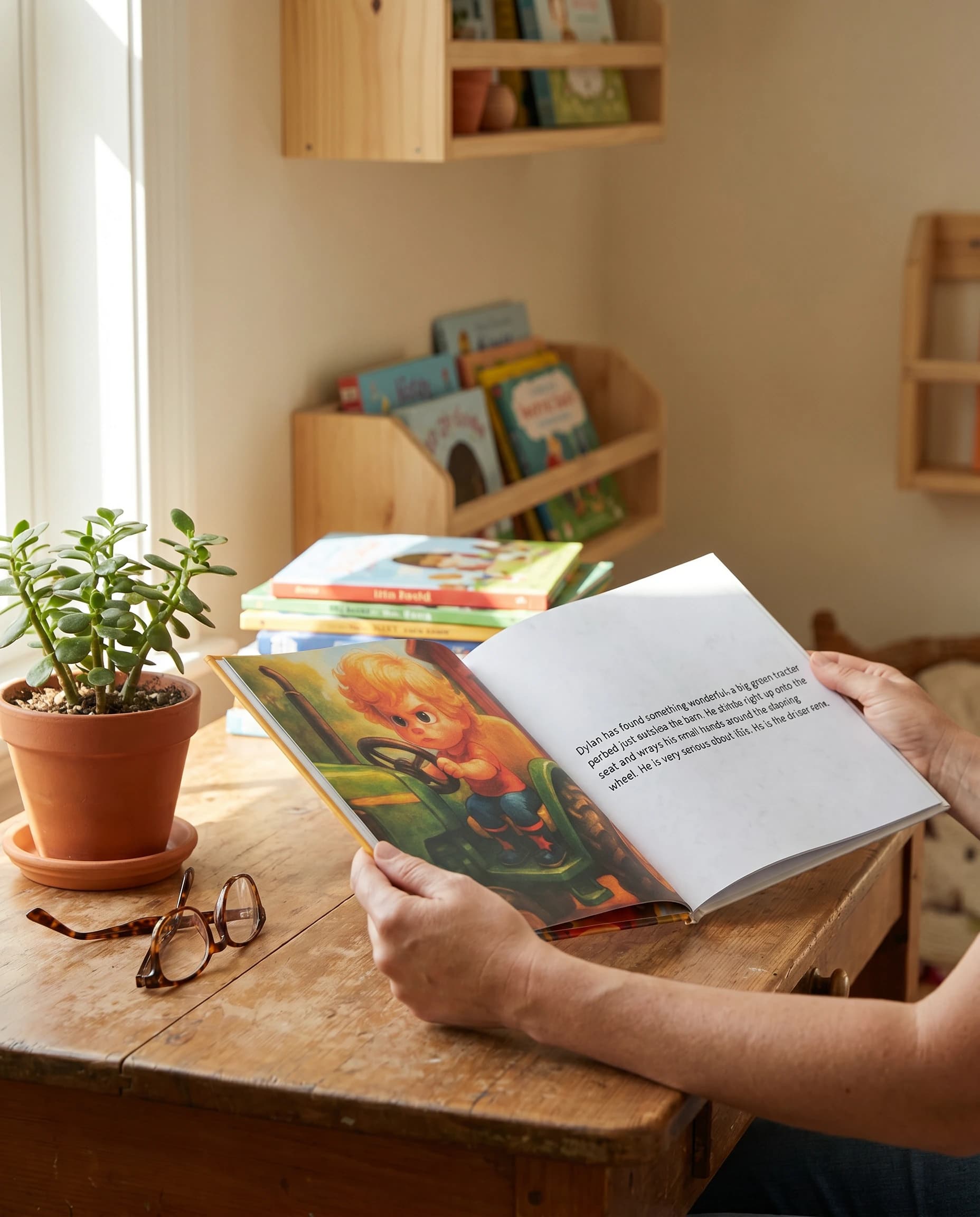 A beautifully illustrated custom storybook starring your family